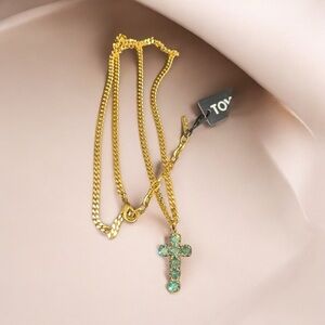 TOVA Cross Necklace NWT